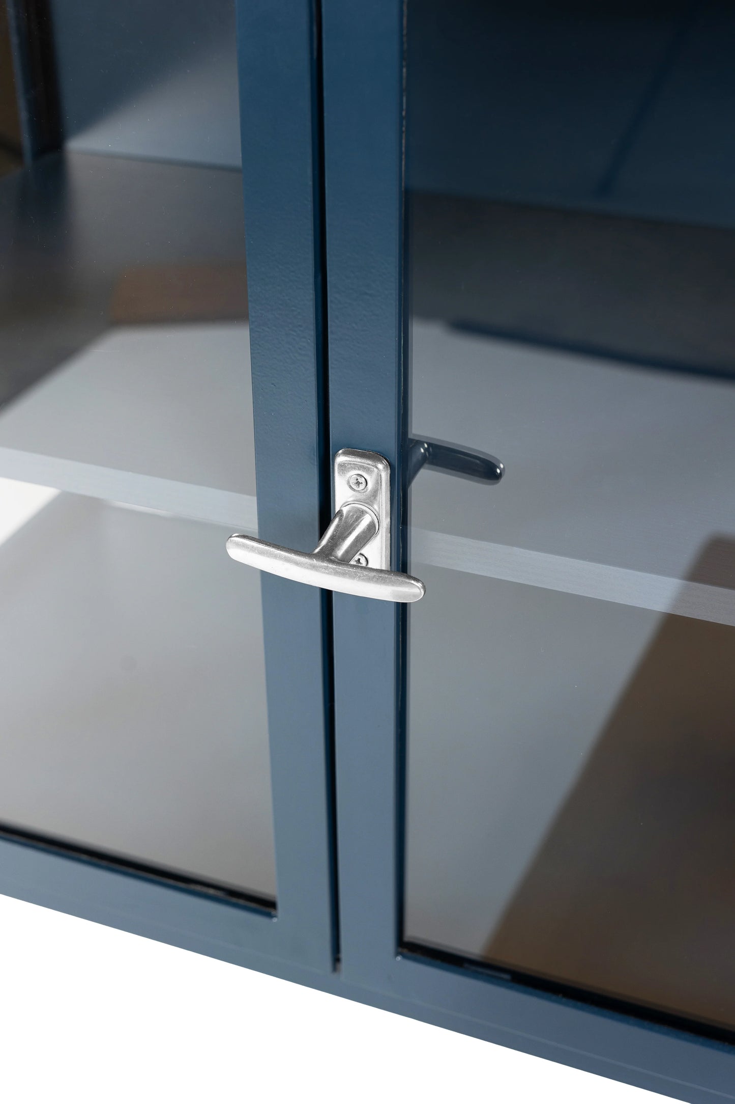 Armoire à vitrines bleue foncée - LA NUIT