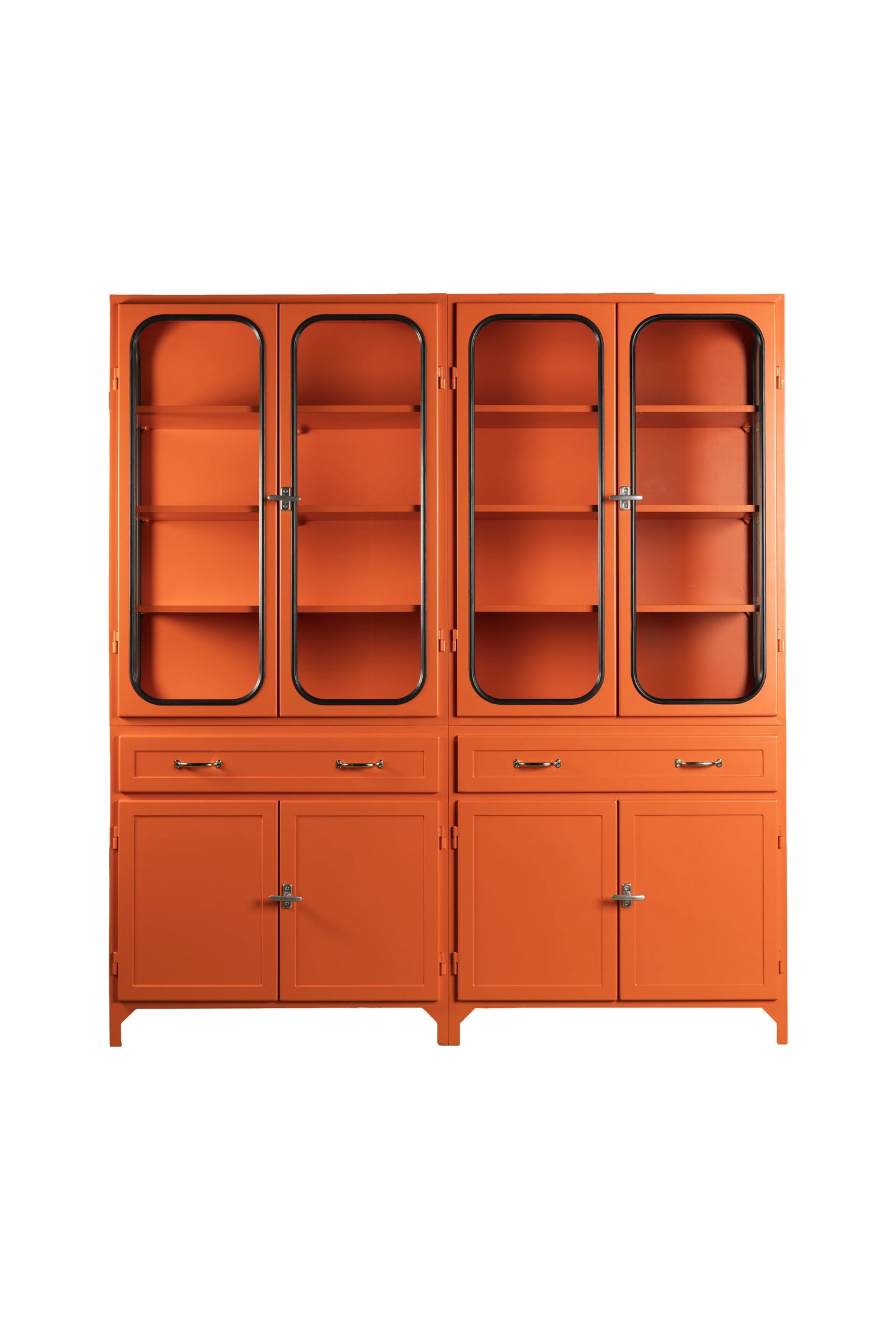 Armoire à vitrines orange claire - LA CHALEUR