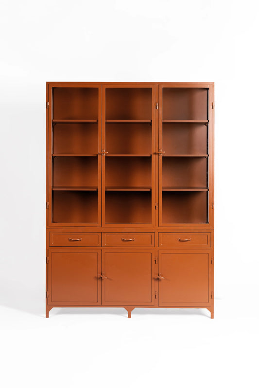 Armoire à vitrines orange foncée - LE FEU